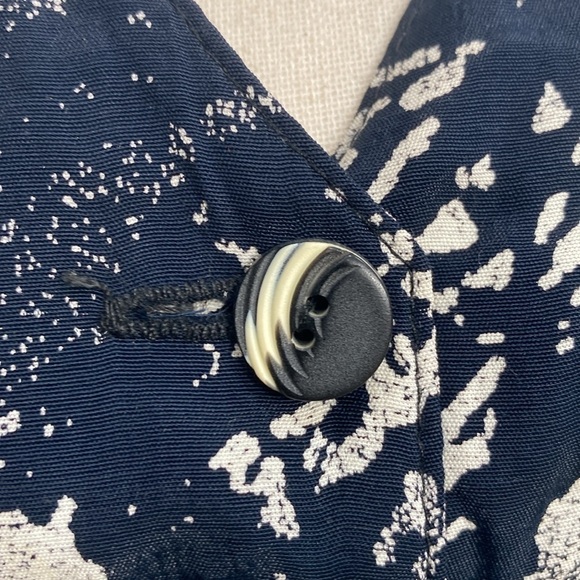 Vintage 80's Dress Flutter Sleeves Threes Company Style Women's 6 - Picture 6 of 14